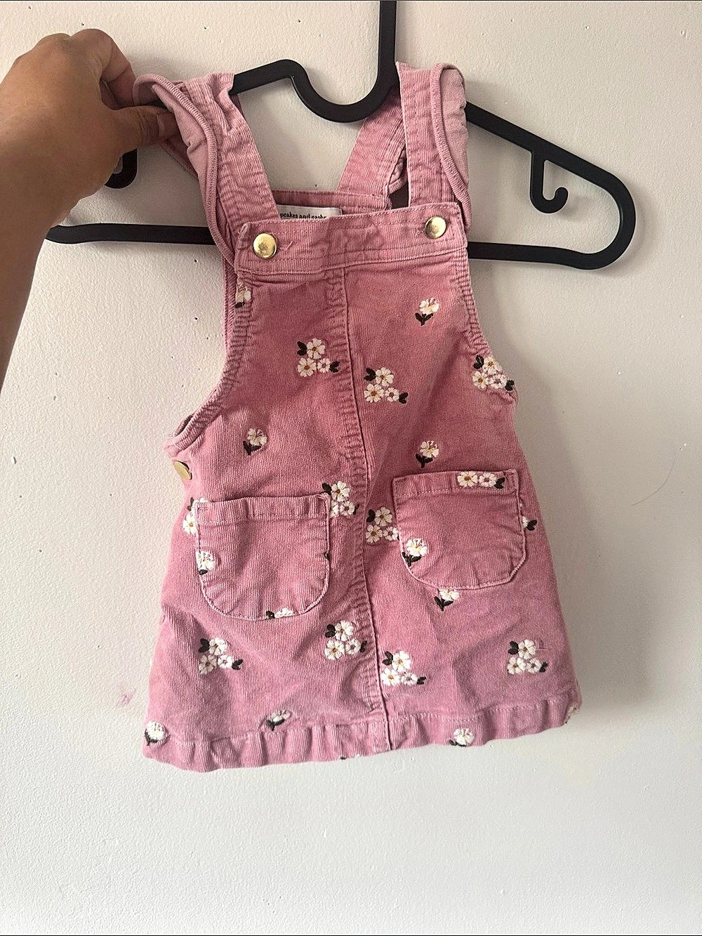 Pink Floral Corduroy- Girls 24M